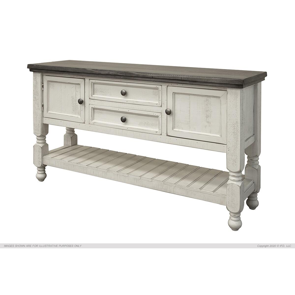 Stone Sofa Table 6441 Mirror - Image 1