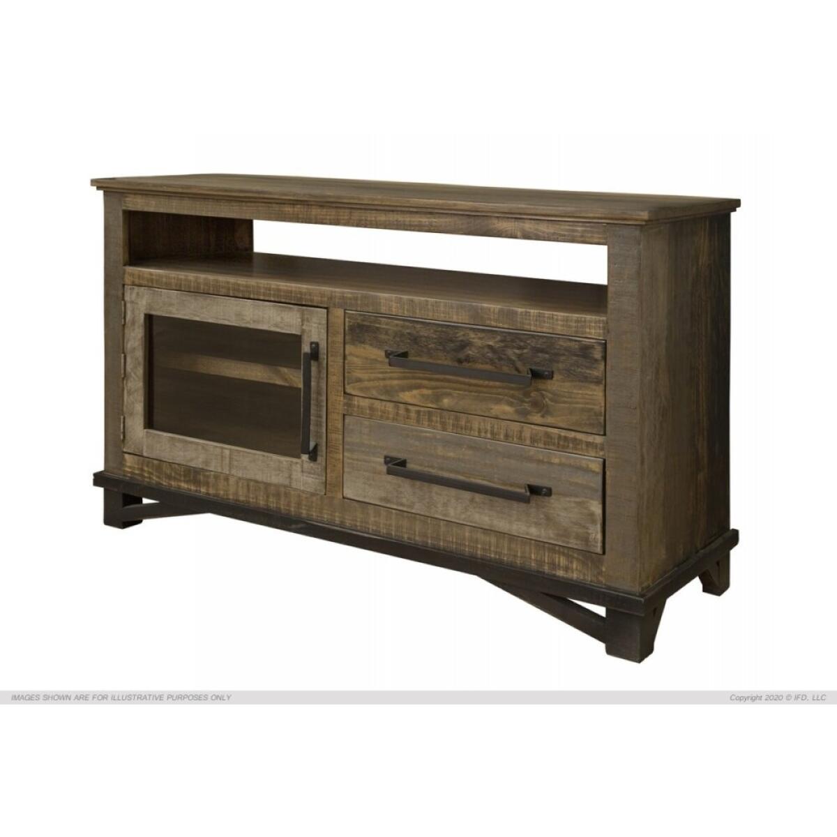 Loft Brown TV Stand 52 Inch Loft Brown TV Stand 52 Inch - Image 1