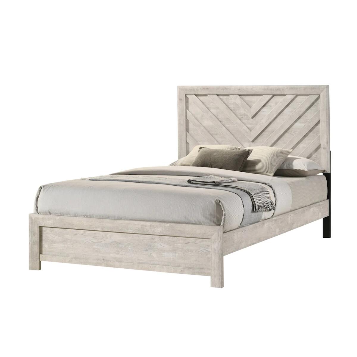 Valor Rustic Twin Panel Bed Valor Rustic Queen Panel Bed - Image 1