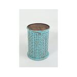 Archive Carved Drum Accent Table