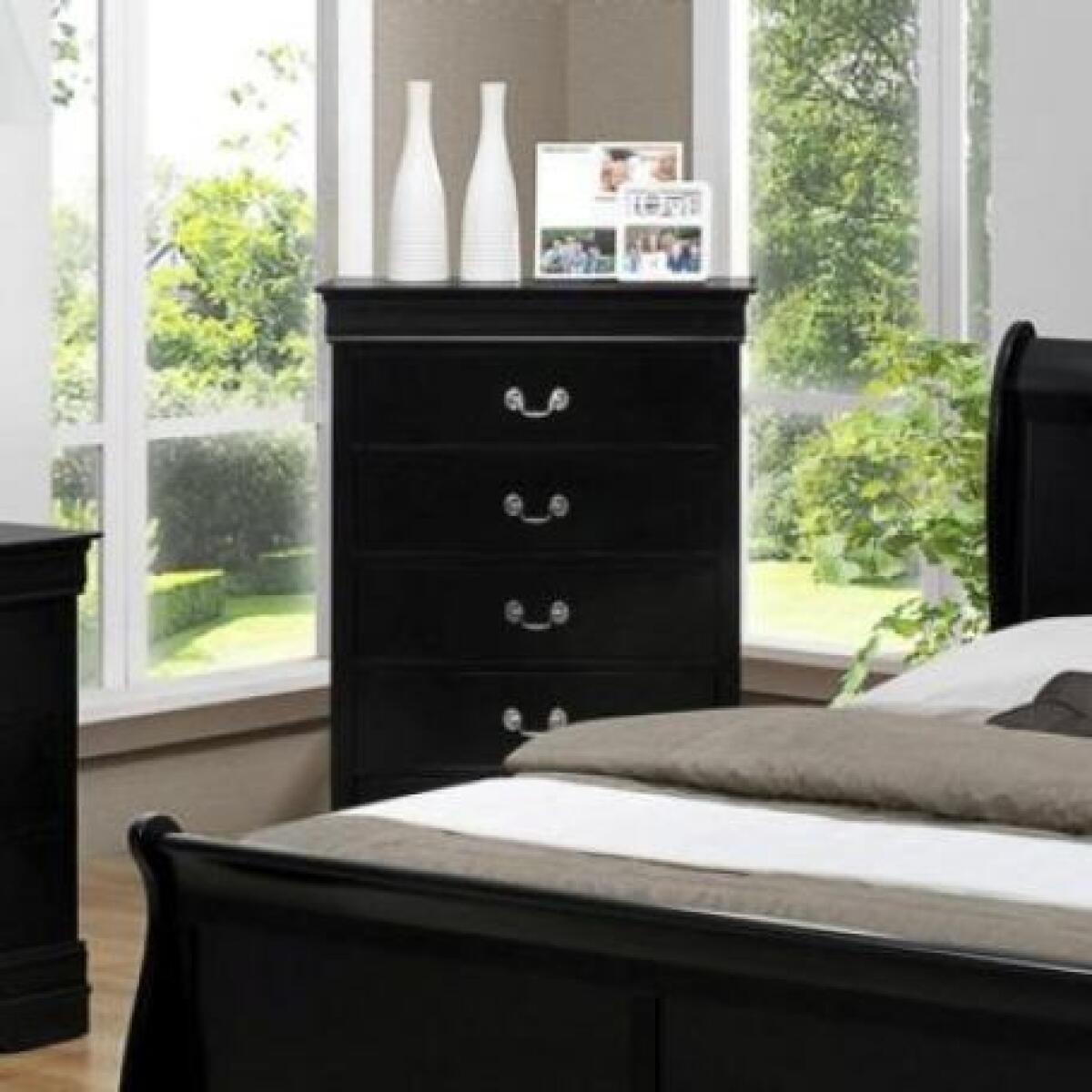 Louis Phillip Chest Black Louis Phillip Chest Black - Image 1