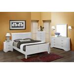 Louis Philip Twin Sleigh Bed in White - Image 2