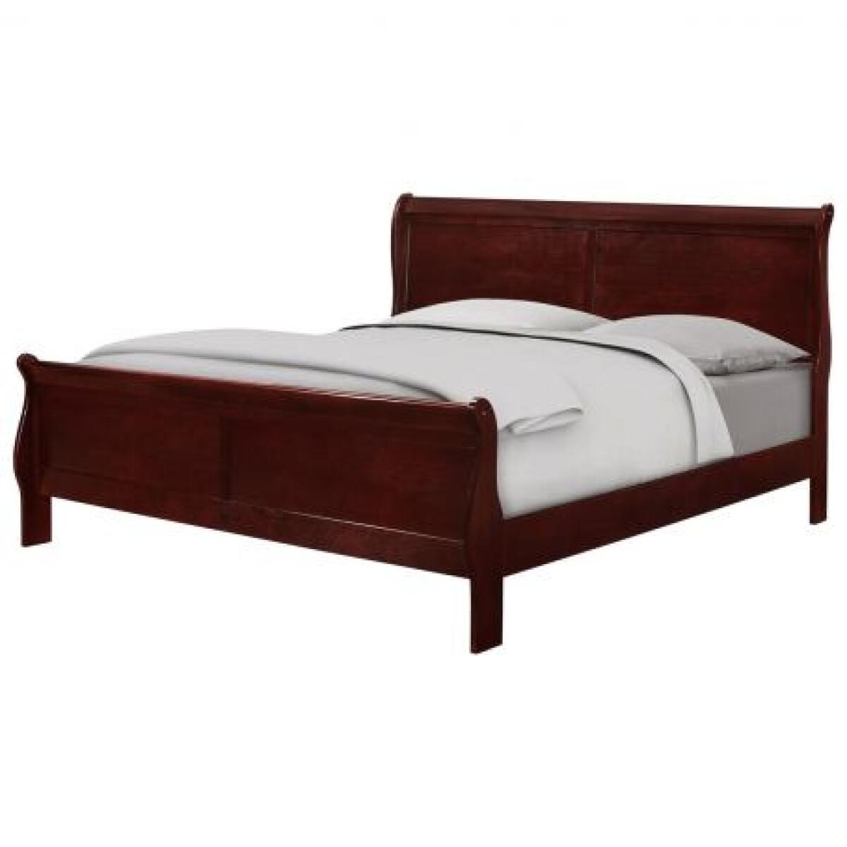 Louis Phillip Twin Sleigh Bed in Cherry Louis Phillip Full Sleigh Bed in Cherry - Image 1