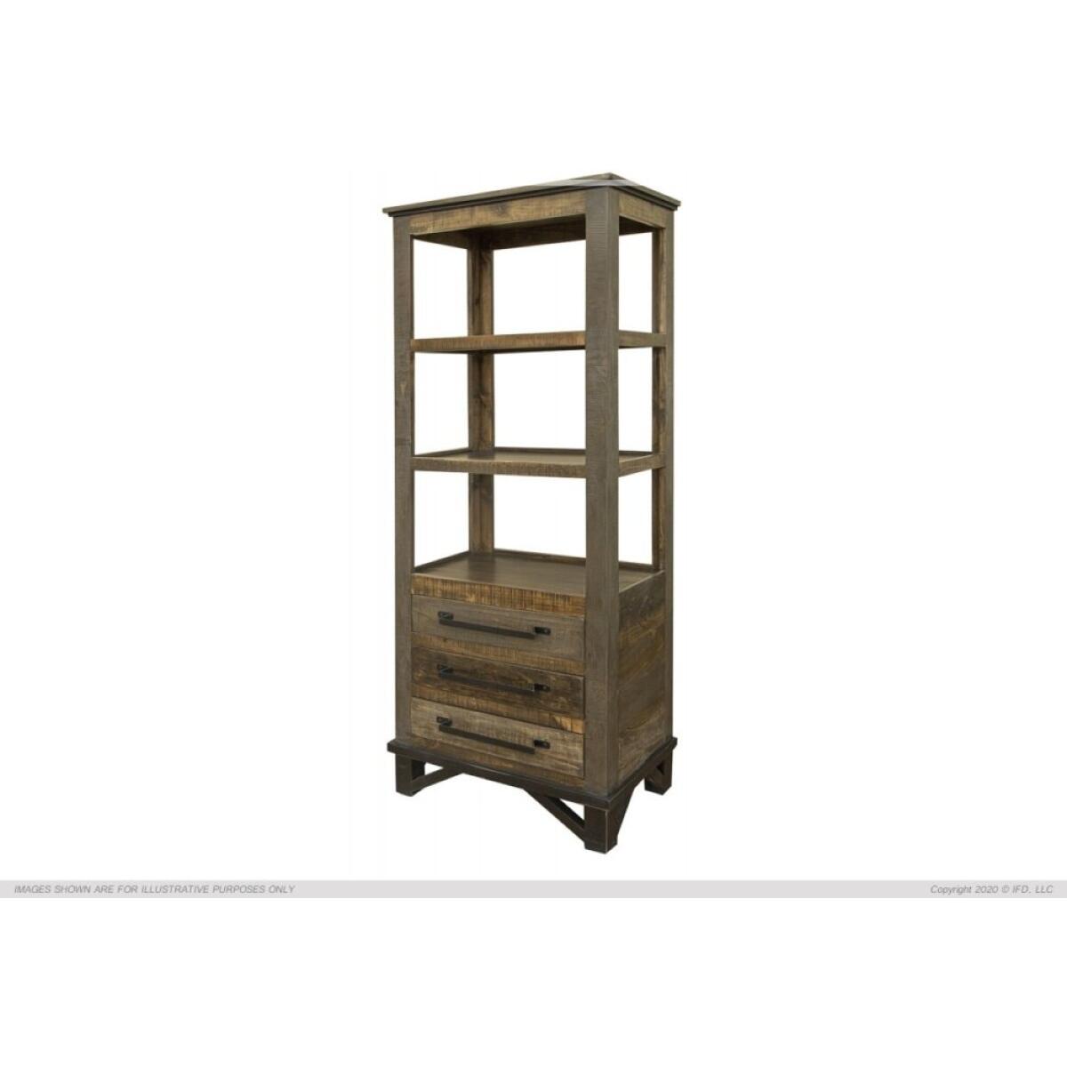 Loft Brown 3 Drawers Pier / Bookcase Loft Brown 3 Drawers Pier / Bookcase - Image 1