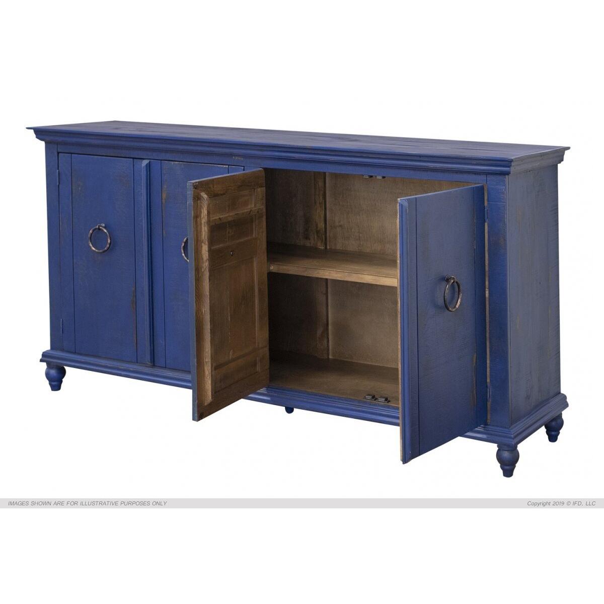 990 Capri Blue Console Table 990 Capri Blue Console Table - Image 1