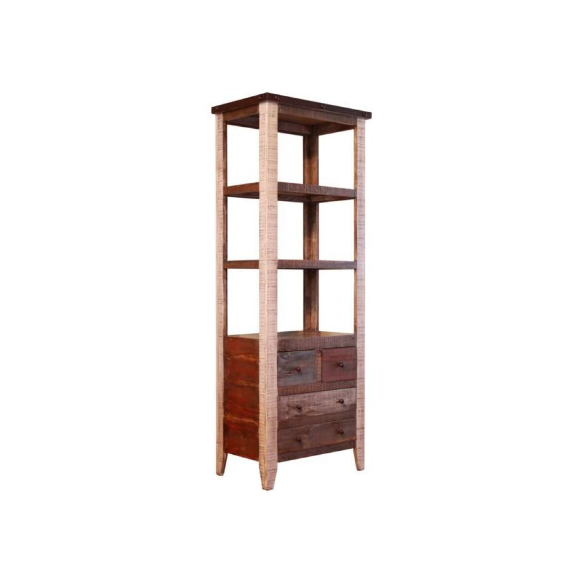 900 Antique Pier With 4 Drawer And 3 Shelves 900 Antique Pier With 4 Drawer And 3 Shelves - Image 1
