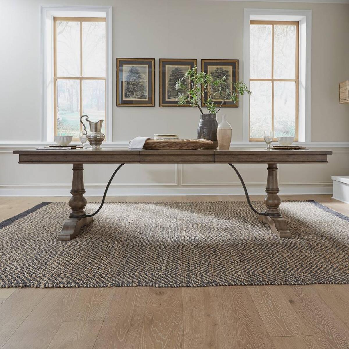 Americana Farmhouse Trestle Table Base Americana Farmhouse Trestle Table - Image 1
