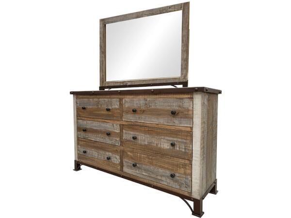 Antique Collection/Antique 6 Drawer Dresser - Image 2