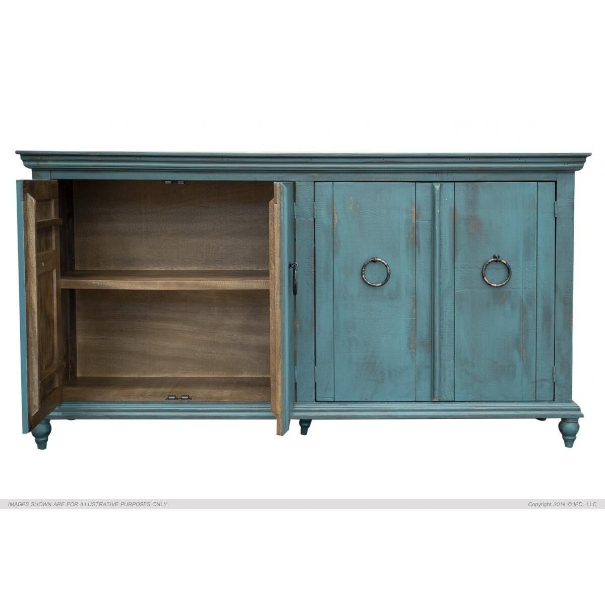 990 Capri Green Console Table 990 Capri Green Console Table - Image 1