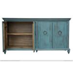990 Capri Green Console Table