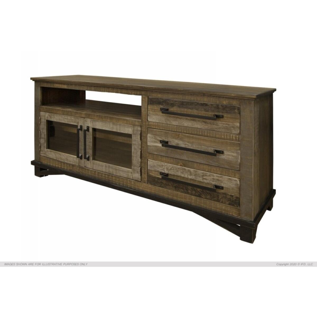 Loft Brown TV Stand 62 Inch Loft Brown TV Stand 62 Inch - Image 1