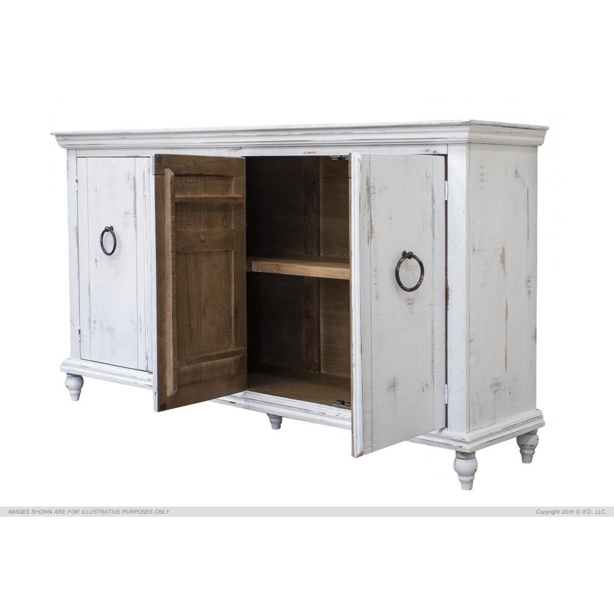 990 Capri White Console Table 990 Capri White Console Table - Image 1