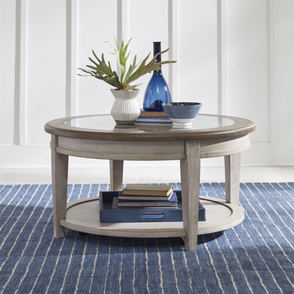 Heartland Round Ceiling Tile Cocktail Table Heartland Round Ceiling Tile Cocktail Table - Image 1