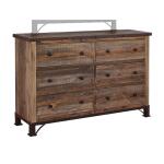 Antique Collection/Antique 6 Drawer Dresser