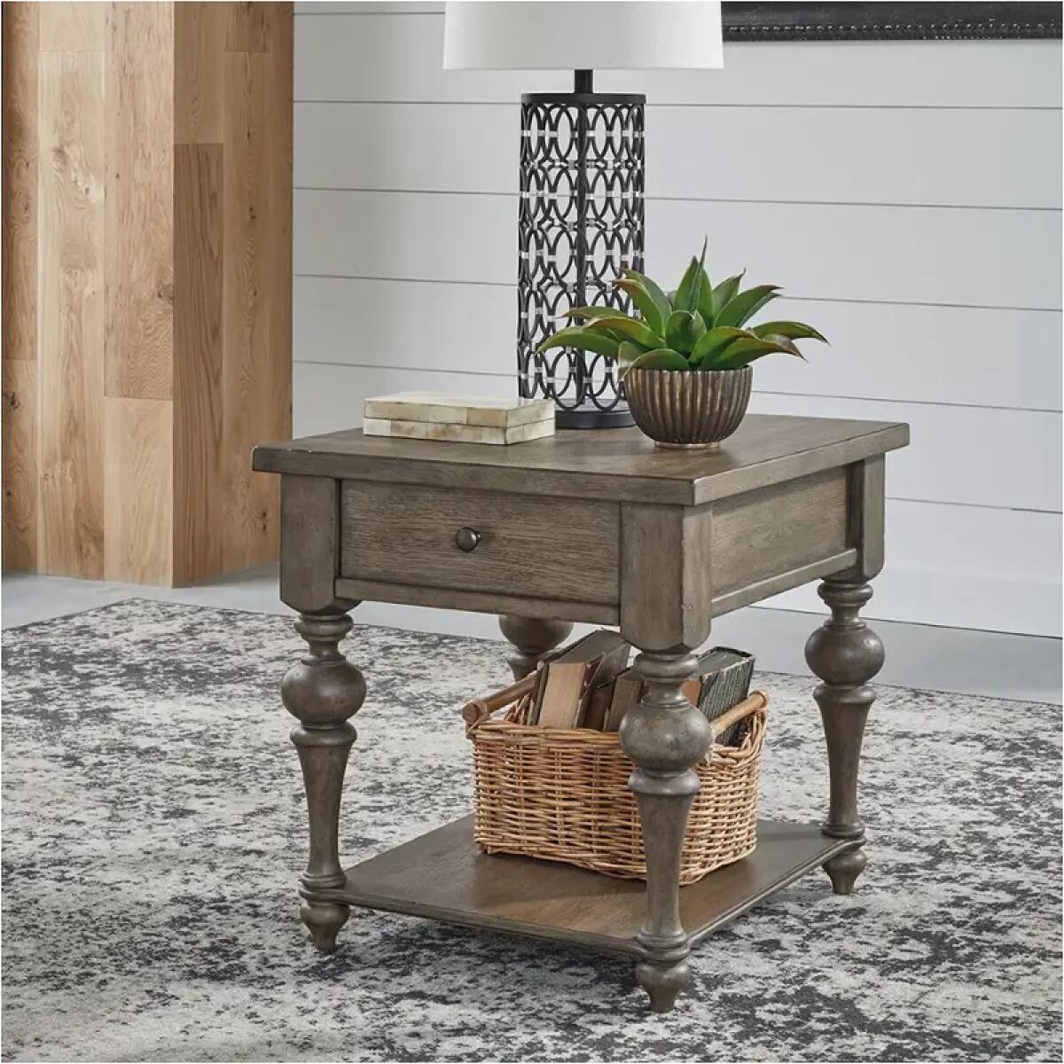 Americana Farmhouse Drawer End Table Americana Farmhouse Drawer End Table - Image 1
