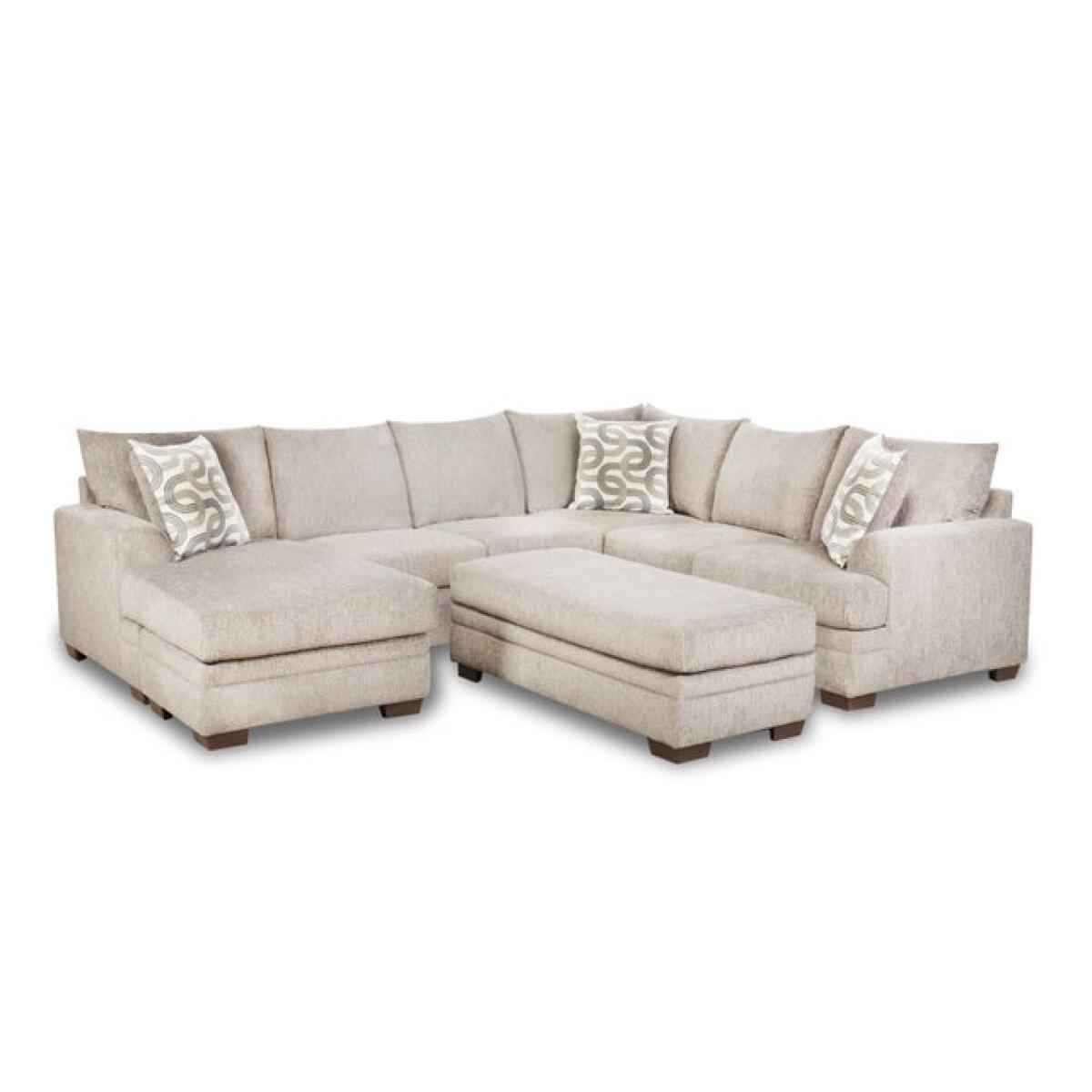 Bailey Ottoman Charcoal Bailey Sectional Charcoal - Image 1