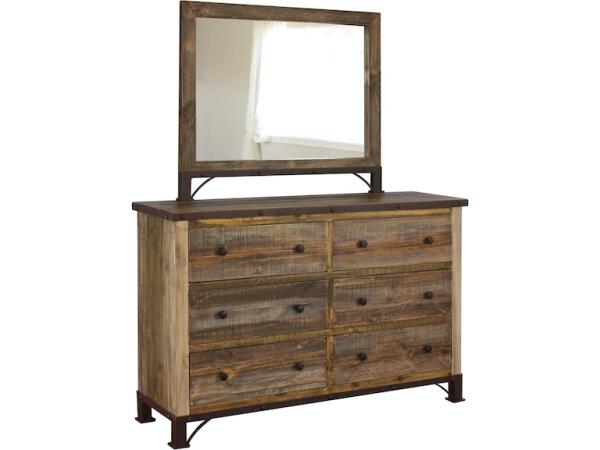 Antique Collection/Antique 6 Drawer Dresser - Image 3