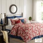 Lucy 9 Piece Cotton Twill Queen Reversible Comforter Set