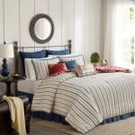 Lucy 9 Piece Cotton Twill Queen Reversible Comforter Set - Image 2