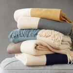 Stockholm Color Block Faux Cashmere Throw - Image 2