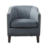Fremont Barrel Arm Chair- Slate Blue - Image 3