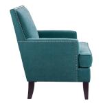 Colton Track Arm Club Chair- Blue - Image 2