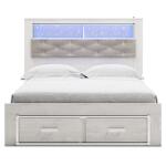 Altyra Queen Upholstered Bookcase Bed with Storage - Image 5