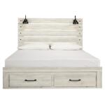 Cambeck King Panel Bed with 2 Storage Drawers - Image 4