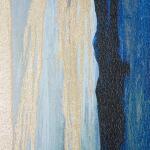 Blue Bliss Abstract 5-piece Gallery Framed Canvas Wall Art Set- Natural - Image 2