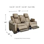 Next-Gen Durapella Power Reclining Loveseat with Console - Image 5