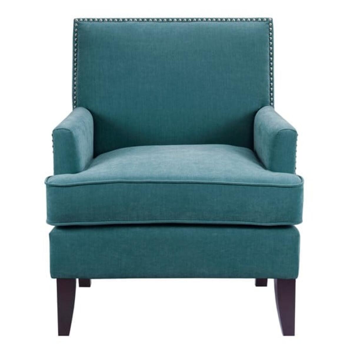 Colton Track Arm Club Chair- Blue Colton Track Arm Club Chair- Blue - Image 1