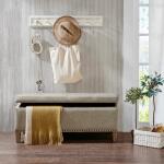 Shandra II Tufted Top Soft Close Storage Bench- Light Grey - Image 3