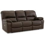 Leather Power Reclining Sofa - Image 4