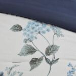 Zennia King/Cal King 7 Piece Printed Seersucker Comforter Set with Throw Blanket- Blue - Image 5