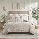 Suzanna King Cotton Comforter Mini Set- Taupe - Image 2