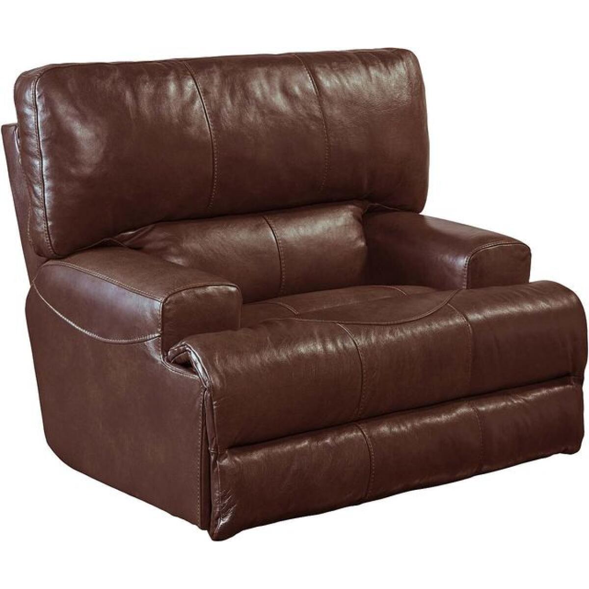 Wembley Steel Power Lay Flat Recliner with Power Headrest Wembley Steel Power Lay Flat Recliner with Power Headrest - Image 1