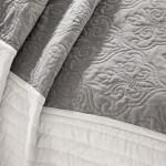 Attingham Full/Queen 7 Piece Quilt Set with Euro Shams and Throw Pillows- Black - Image 3