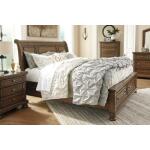 Flynnter Queen Sleigh Bed with 2 Storage Drawers - Image 6