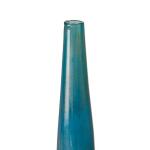 Aurora Blue and Bronze Decorative Glass Vases 3-piece Set- Blue Metal - Image 2