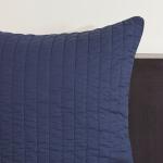 Camila Cotton Quilted Euro Sham- Navy - Image 2