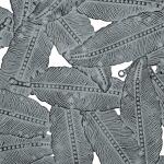 Rossi Textured Feather 3-piece Metal Disc Wall Decor Set- Blue - Image 3