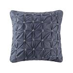 Jane Embroidered Euro Sham- Navy