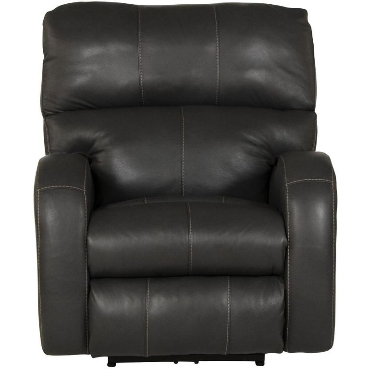 Angelo Gunmetal Power Recliner with Power Adjustable Headrest Angelo Gunmetal Power Recliner with Power Adjustable Headrest - Image 1