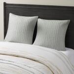 Camila Cotton Quilted Euro Sham- Grey - Image 2