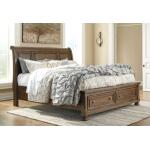 Flynnter Queen Sleigh Bed with 2 Storage Drawers - Image 2