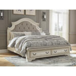 Realyn King Upholstered Storage Bed