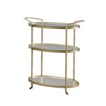 Lauren Bar Cart- Antique Gold
