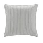Camila Cotton Quilted Euro Sham- Grey