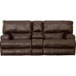 Wembley Steel Power Headrest Power Lay Flat Reclining Console Loveseat