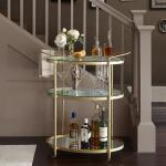 Lauren Bar Cart- Antique Gold - Image 3